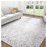 NEW-$375 Boho Area Rug 8x10 Feet