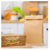 NEW-100 Pack 2Lb Brown Kraft Paper Bags