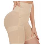 (3XL) Beige Women's Tummy Control Shorts
