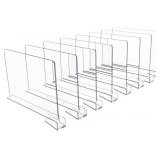 NEW $41 Acrylic Shelf Dividers 8 Pcs