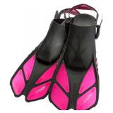 NEW-$42 S/M size Adult Short Adjustable Swim Fins
