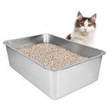 $74 Stainless Steel Cat Litter Box