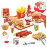 Pretend Play Fast Food Toys Set
