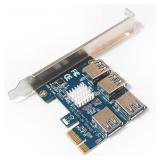 NEW 1 To 4 PCI-E Adapter Card