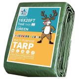 $42 16x20ft Multifunctional Green Waterproof tarp