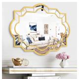 NEW $476 (36'x28') Gold Mirror