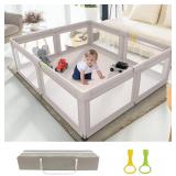 NEW-$120 Large Playpen, 59x59x27 Inch