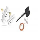 NEW $30 Solar Lights & 2PK 3 Outlet Swivel Adapter