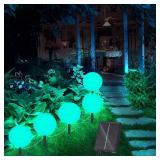 NEW 5PK Solar Lamp Lights Outdoor Color Changing