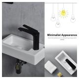 NEW $90 Bathroom Corner Sink 14.5 X 7.3''