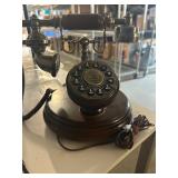 Vintage Zhiyn Collection Wood Rotary Phone
