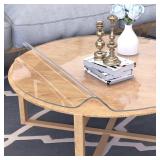 $61-- 36" Clear Round Table Cover