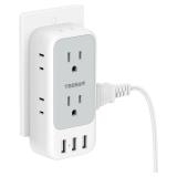 NEW Multi Plug Outlet Extender w/USB