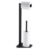 $76  Matte Black Toilet Paper Holder Stand