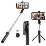 NEW Wireless Selfie Stick w/Tripod & Remote