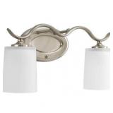 New $183--2 Light Vanity Fixture(Brushed Nickel)