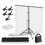 $50 5x6.5ï¿½ White Screen Backdrop with Stand