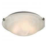 NEW 3-Light Pewter Clip Flushmount Ceiling Light