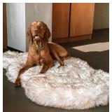 $148 (L) Luxury Faux Fur Dog Bed