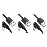 NEW $56 3PK 1FT Right Angle Lightning Cables