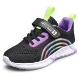 New $33  Kids Running Shoes 2 yr Black Purple