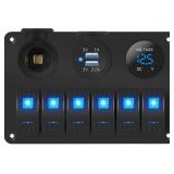 $48 12V 6 Gang Toggle Switch Panel