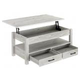 NEW $190 41.7ï¿½ Lift Top Coffee Table Grey