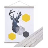 $130---2Pack Magnetic Poster Hanger (Grey, 40")