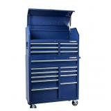 $898 HUSKY 41" 16 Drawer Tool Storage Chest BLUE