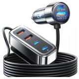 NEW $30 90W USB C Car Charger, 6 Port