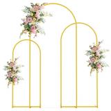 New $110 Arch Backdrop Stand Set of 3 Gold Metal