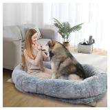 DAMAGED $246 (70 x44x12") Human Dog Bed