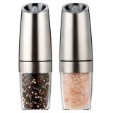 NEW $30 2PK Elevtric Salt & Pepper Grinders