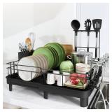 New $56  Dish Drying Rack, (XL12.8"-20.5" Black)