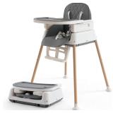 $90--3 in 1 Baby High Chair Gray