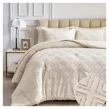 $90 Beige Bed Set 7 Pieces Queen