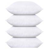 $53 (Set of 4, White), 20 x 20" Square Pillows