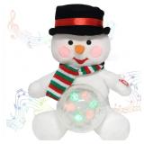 NEW $50 LED Plush Snowman w/Music