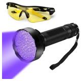 NEW $32 LED Black Light UV Flashlight w/Goggles