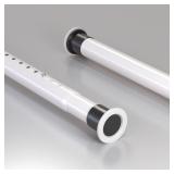 $40 Curtain Rods 82.7-102.4" WHITE