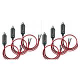 NEW $34 6PK 12V Male Plug Adapters w/Fuses