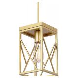 $63 Fivess Lighting Modern Gold Pendant Light