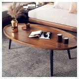 New $143 Wooden Walnut Coffee Table (80cm)