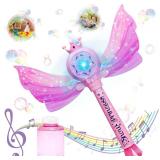 Princess Bubble Wand w/Lights & Music (BLUE)