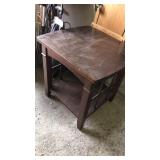 #6298 Wood side table