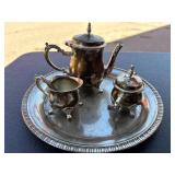 #2285 tiny silver tea service