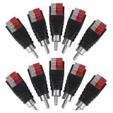 Audio Male RCA Connector Jack Plug 4pcs