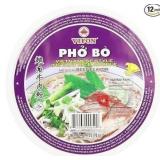 12pk Vietnamese Beef Rice Noodles Pho Bowl, 2.4oz
