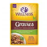 Wellness Chicken & Turkey Gravy Cat Food, 3oz 12ct