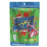 2ft Long Sour Gummy Superworm 3ct Bag